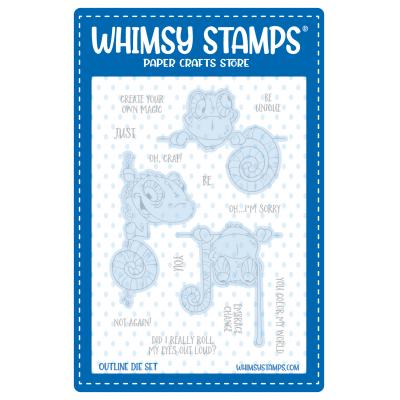 Whimsy Stamps Outline Dies - Cloaked Blokes